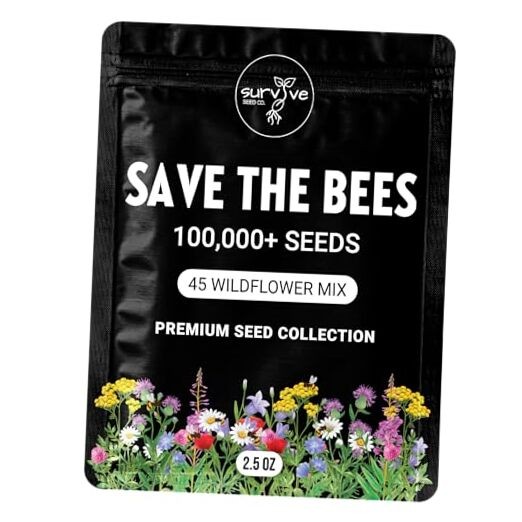 Package of 100,000 Wildflower Seeds – Save The Bees Wild Flower Seeds