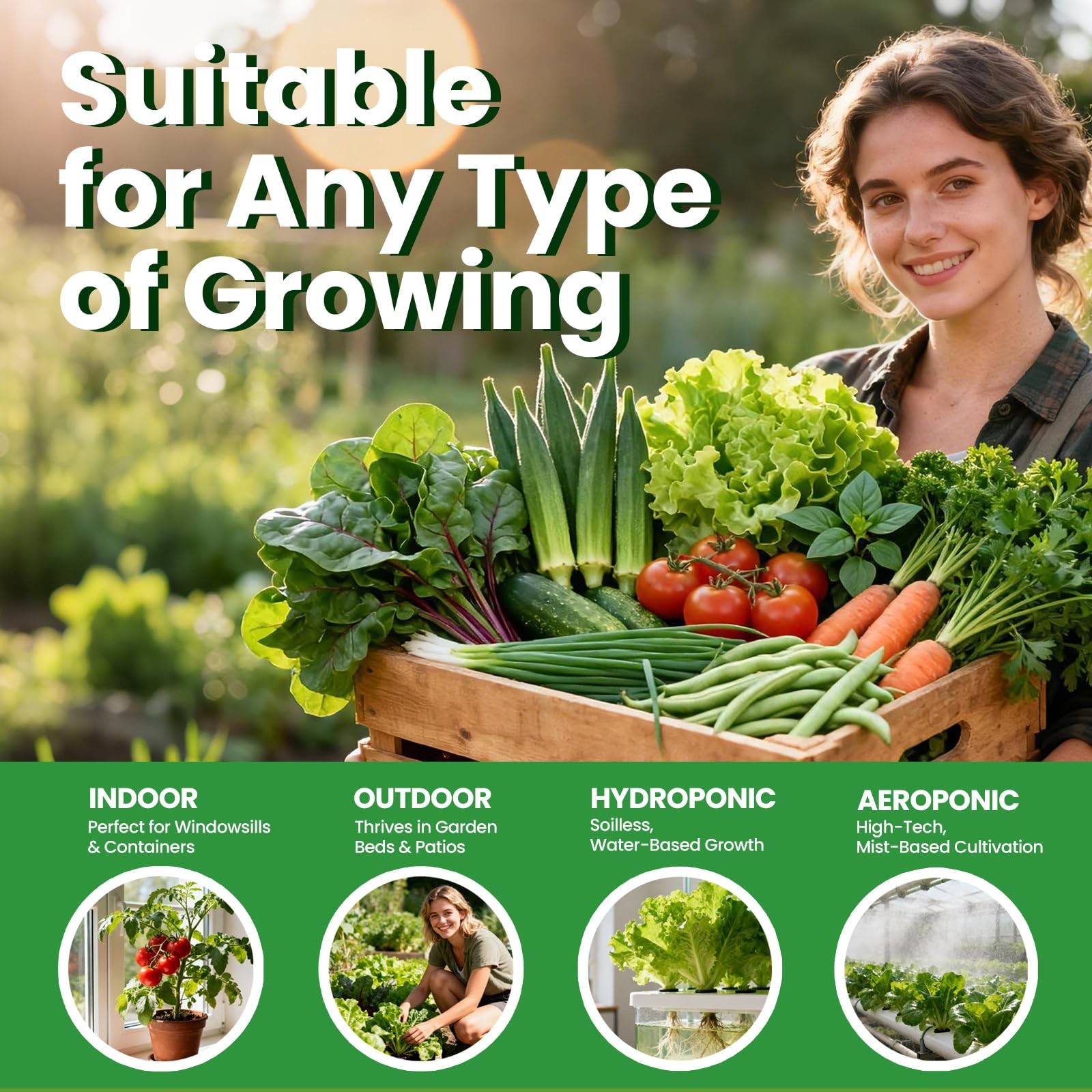 35 in 1 Heirloom Vegetable Seeds for Planting 21,000+ Seeds Kit for Indoor &…
