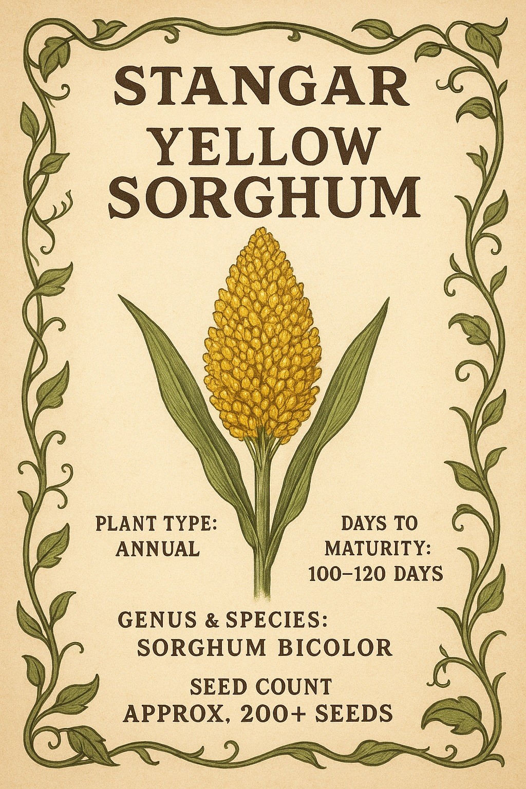 Stangar Yellow Sorghum Seeds