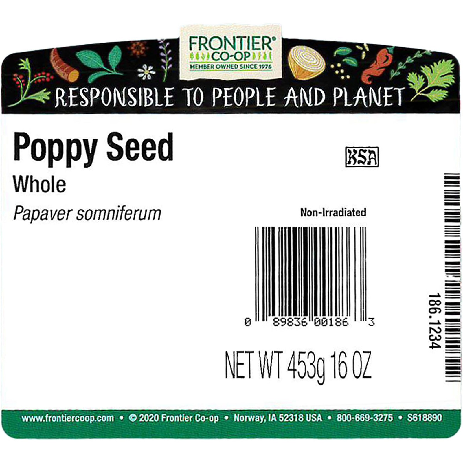 Whole Poppy Seeds, Bulk 1lb Bag Black Poppy Seeds for Baking, Cooking, Salad…