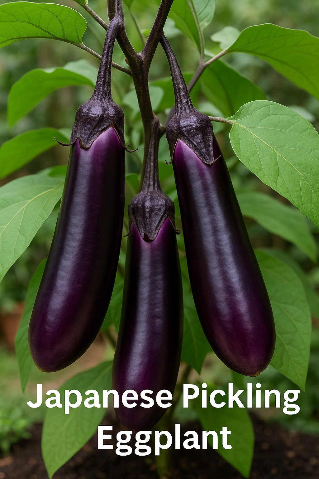 Japanese Pickling Eggplant Seeds – Heirloom Non-GMO Asian Variety 25 Seeds