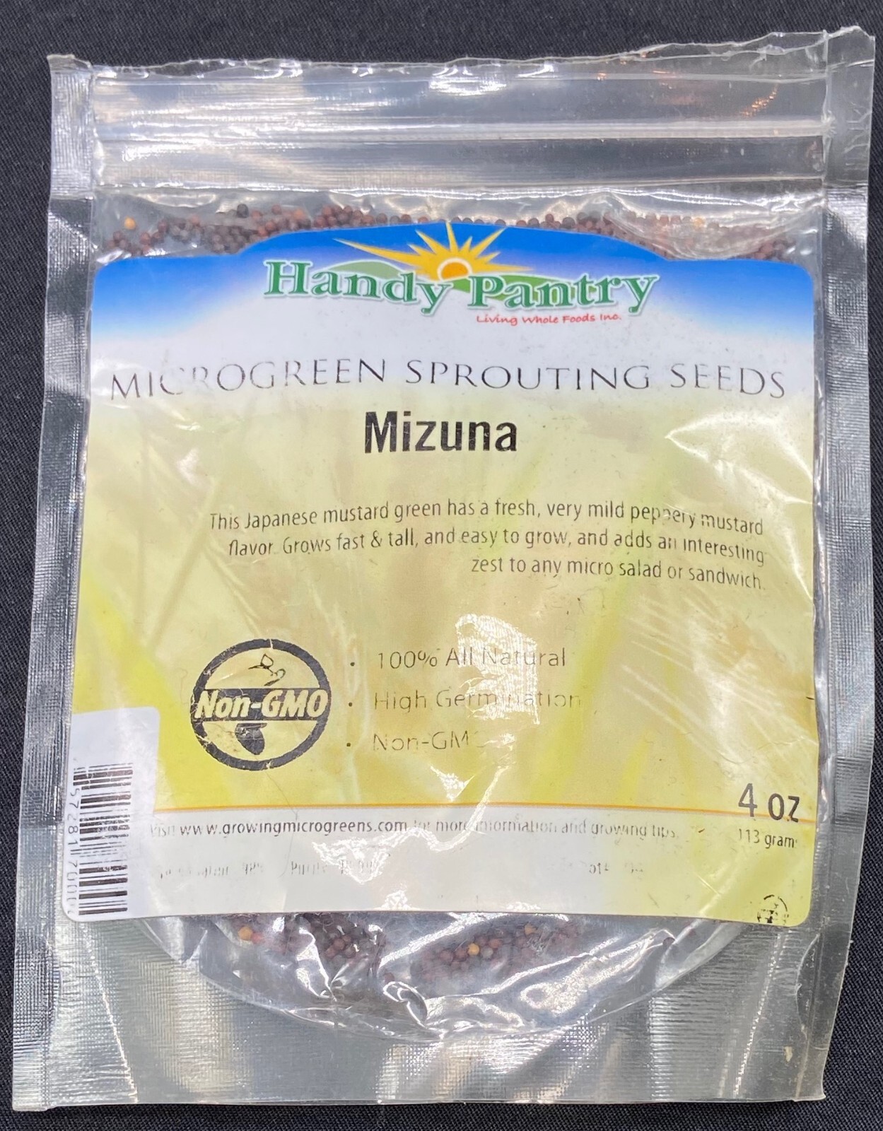 Seeds – MIZUNA mustard greens – Handy Pantry – 4 oz. package