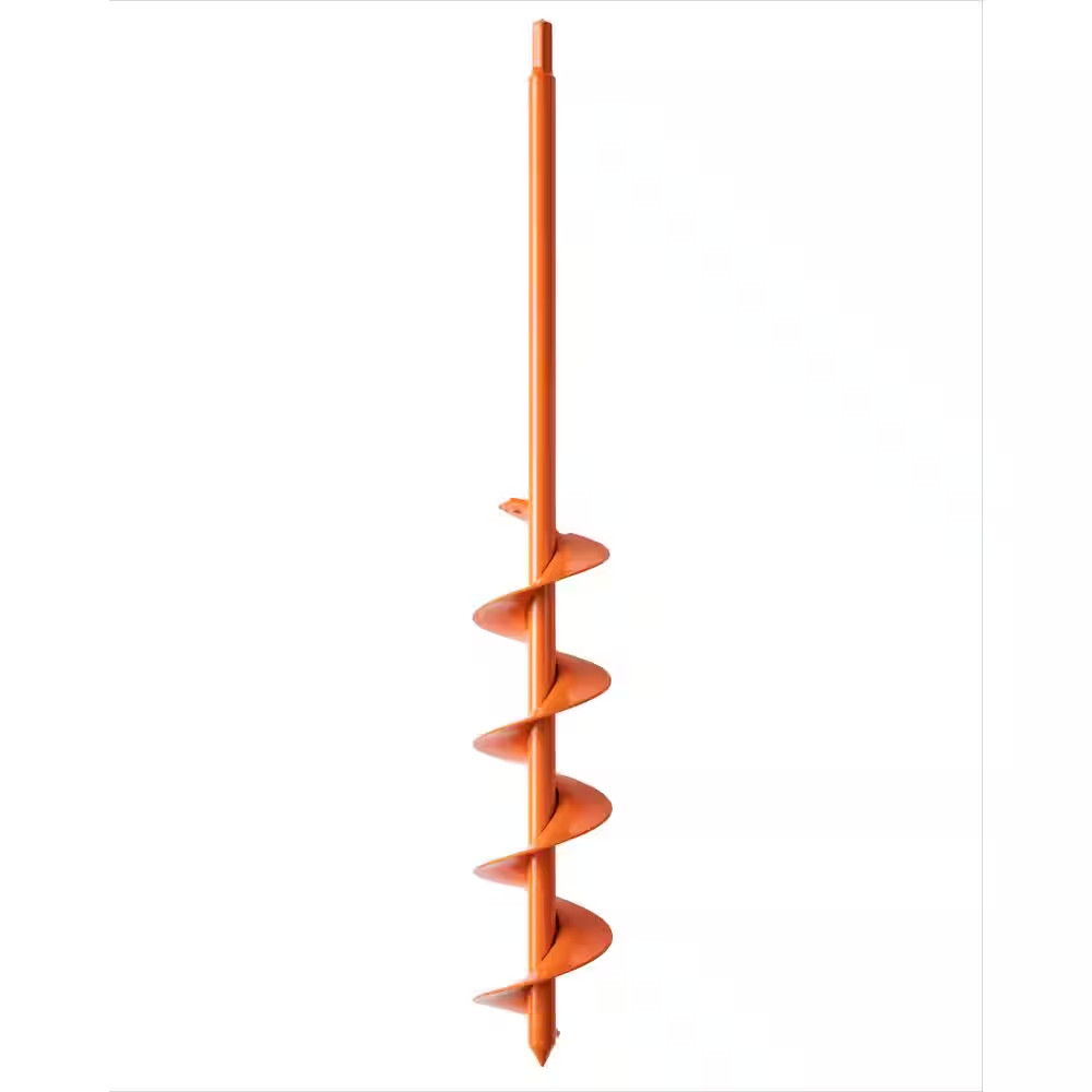 USA 24 In. X 3 In. Orange Multi-Purpose Bulb Plant Auger