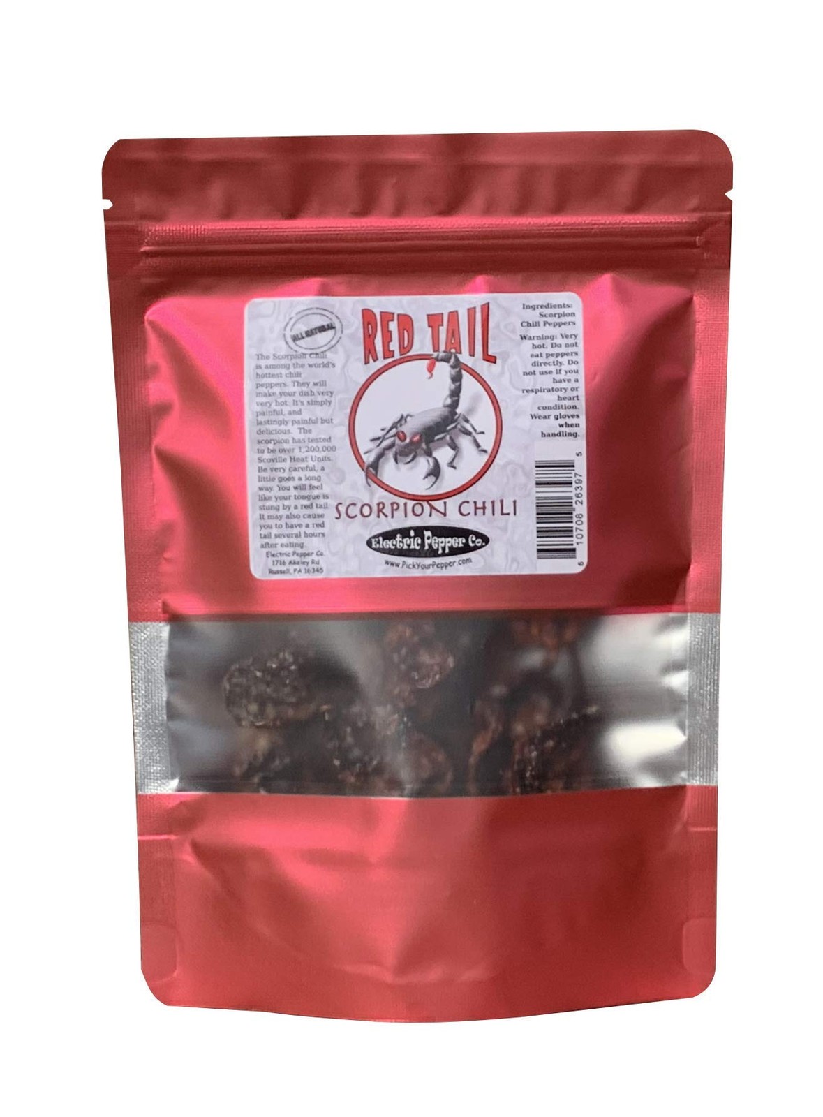Scorpion Chili Peppers 10 Dried Trinidad Seed Pods Plus 2 Free, Hotter than G…