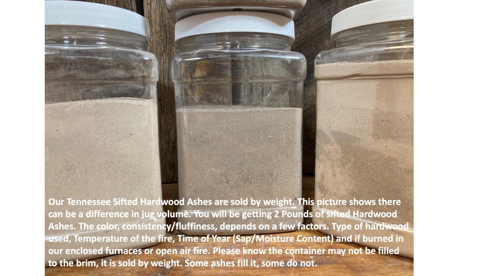 Tennessee Sifted Wood Ash – All Natural Ashes from Organically Grown Hardwood…