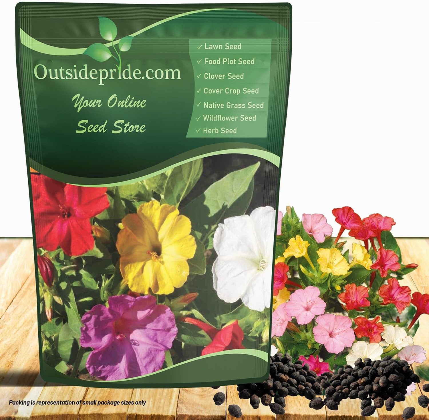 Outsidepride Mixed Four O’clock Flower Seeds – 1/4 lb Perennial Fragrant, Trumpe