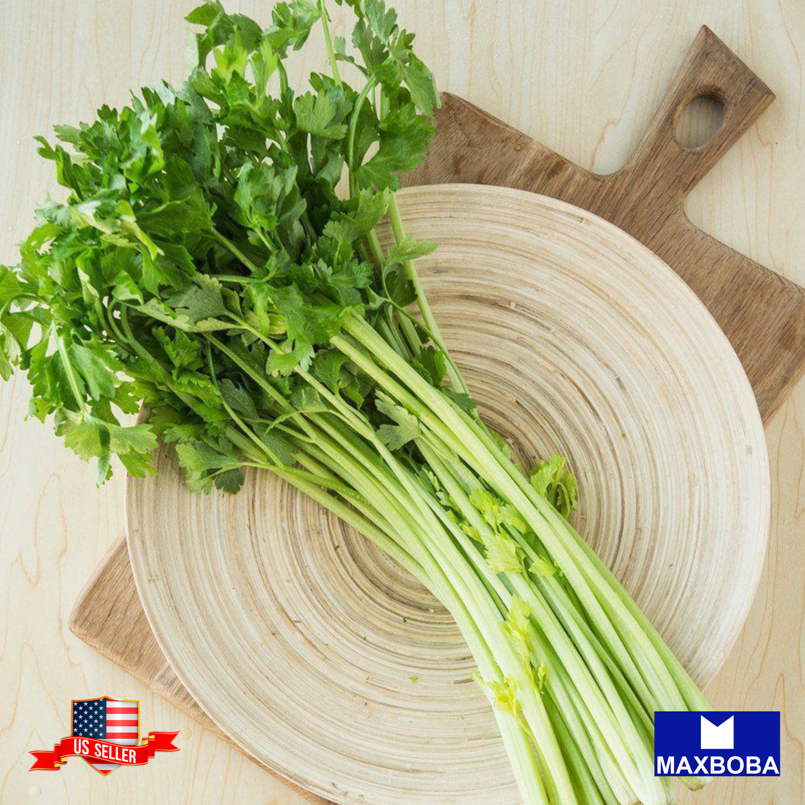Chinese Celery Seeds Yellow Stem Non-GMO Heirloom