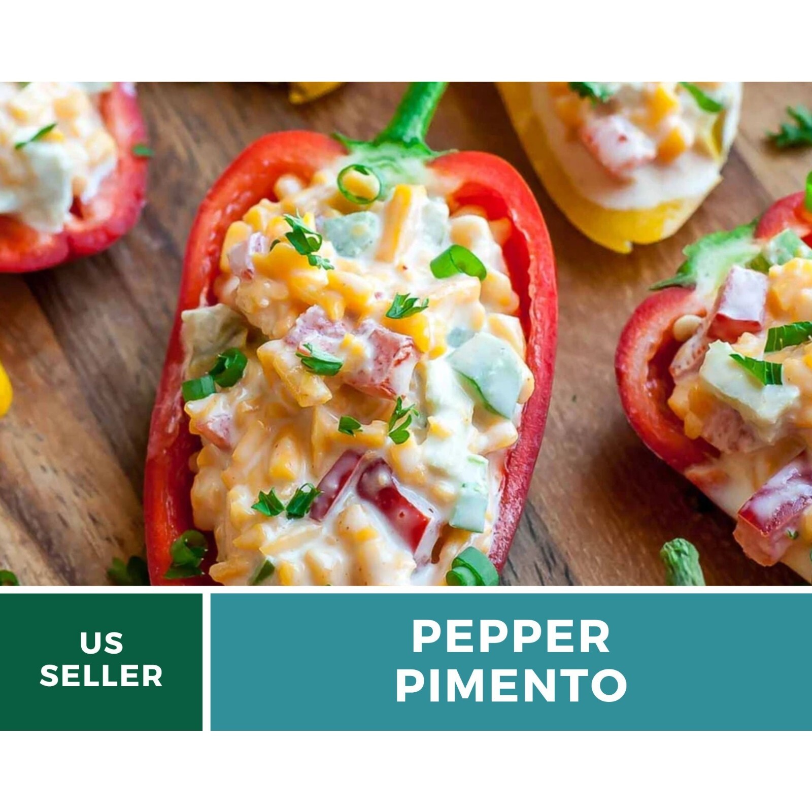 Pepper, Pimento Sweet seeds – Heirloom Vegetable (Capsicum annuum) – Vibrant and