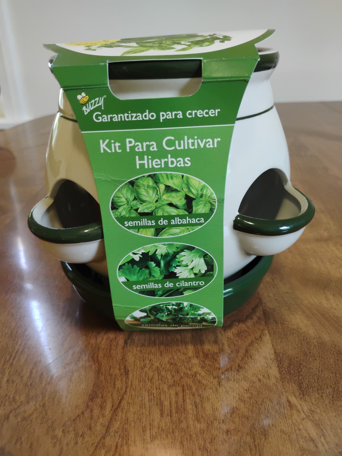 Buzzy Herb Grow Kit Includes Ceramic Planter, Basil, Cilantro, And Parsley…