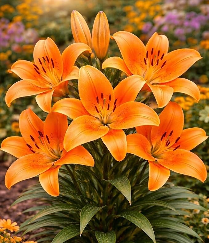 3 Surfside Orange Lily Bulbs for Planting – Bright Orange Asiatic