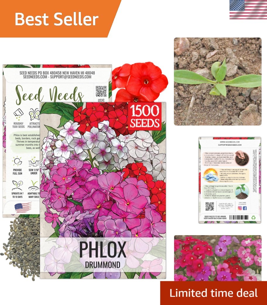 Vibrant Phlox Seeds for Planting – 1,500 Heirloom Blooms to Enrich Your Garden