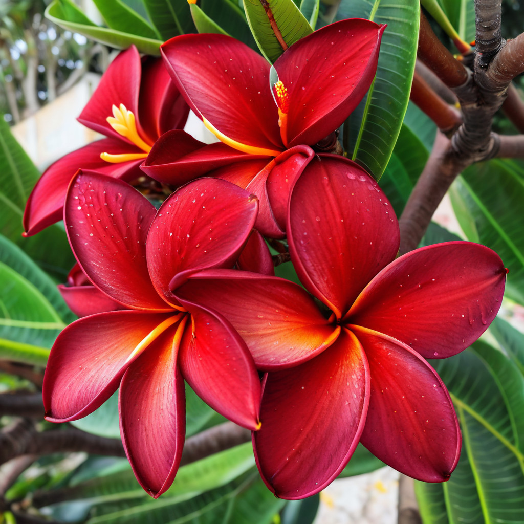 5 Dark Purple Plumeria Seeds Perennial Flowers Seed Flower Frangipani US SELLER