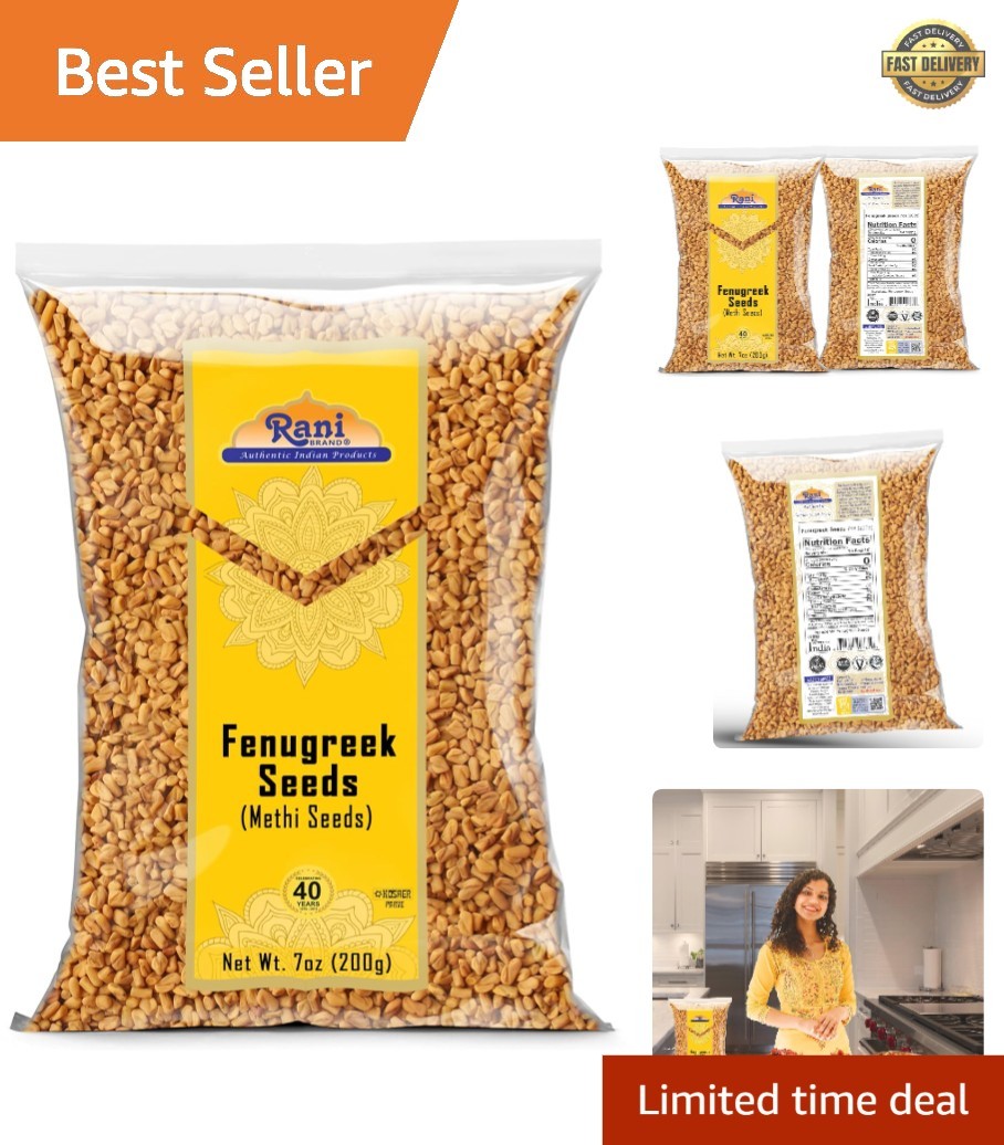 Rani Fenugreek Methi Seeds Whole 7oz – All Natural & Spice for Cooking