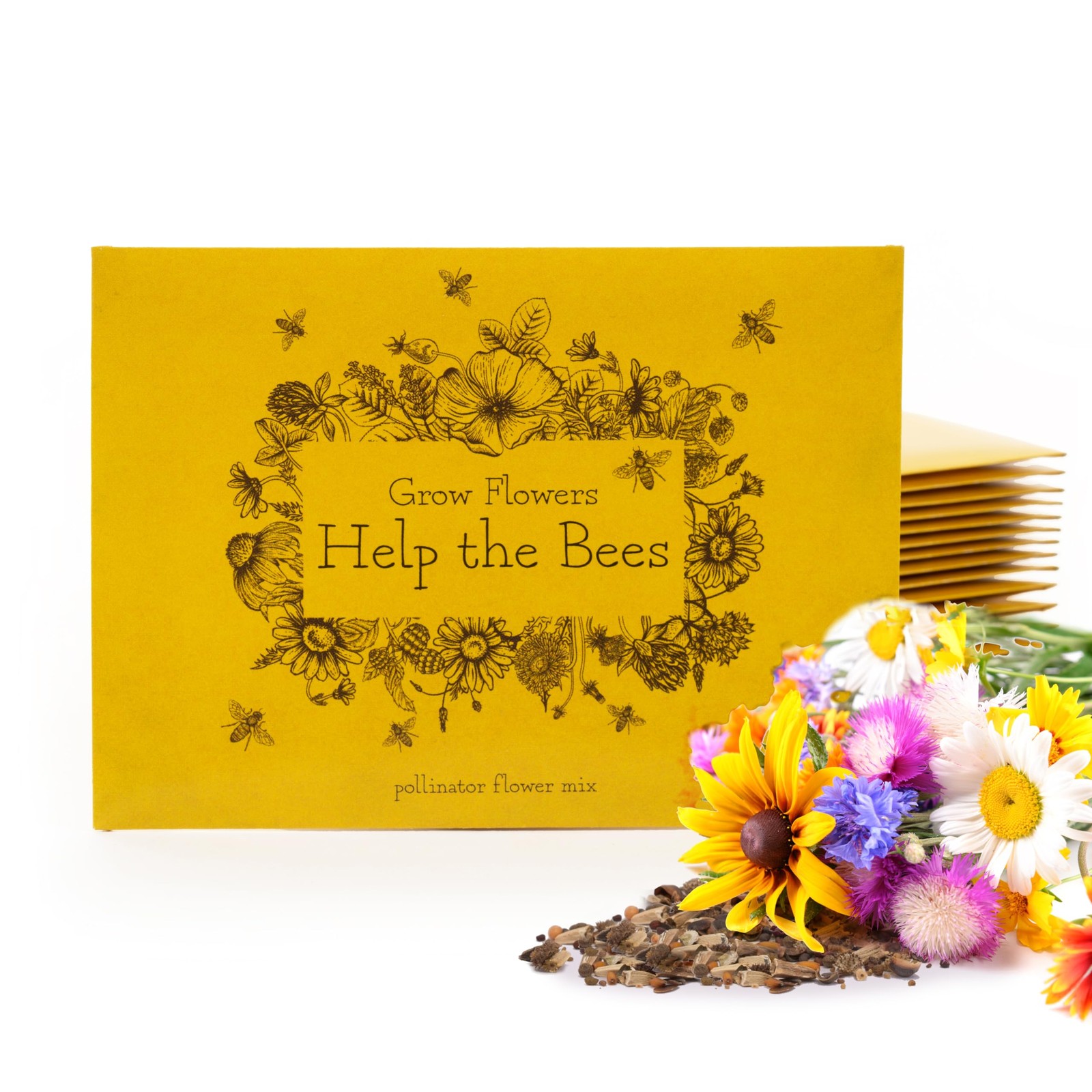 Bentley Wildflower Pollinator Mix, 25 NonGMO Packets for Garden Planting, Non…