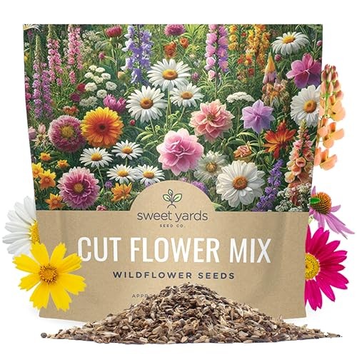 Cut Flower Garden Seeds – Extra Large 1 Ounce Packet – Over 7,500 1 Ounce Pouch