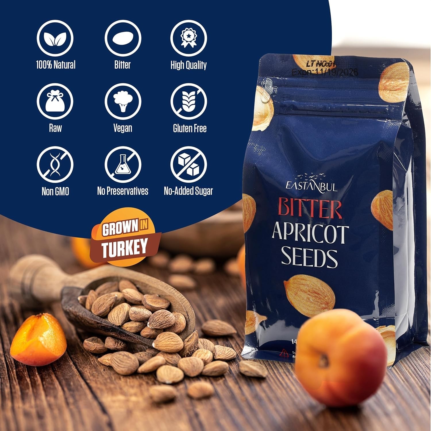 Apricot Kernel Butter Organic Raw