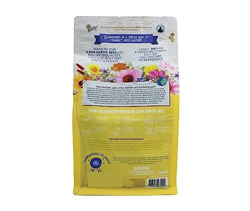 Wildflower Pollinator Seed Mix 1lb – 18 Varieties, Eco-Friendly, Attract Bees &