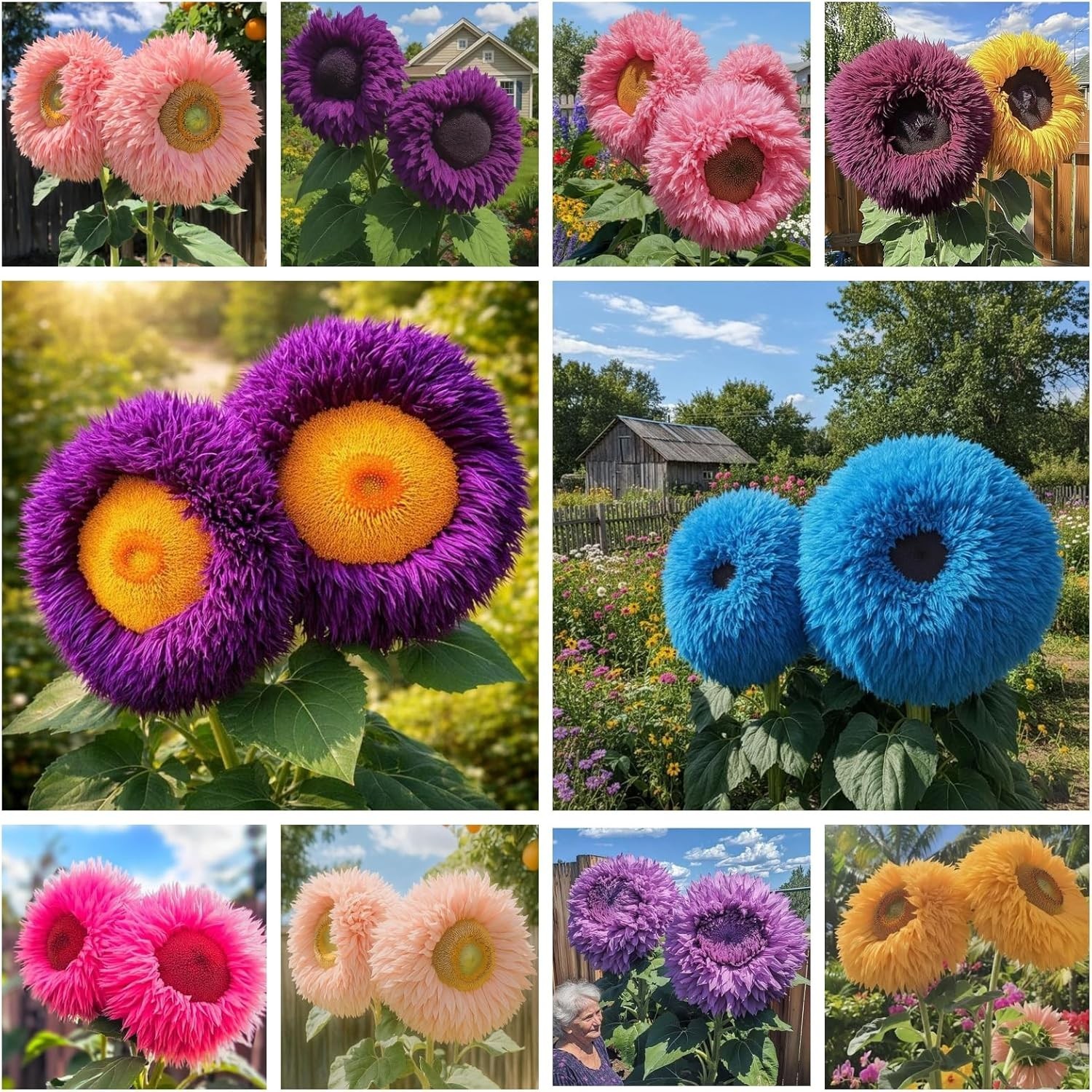 700+ Sunflower Seeds for Planting – Giant Teddy Bear Sunflower Heirloom Non-GMO