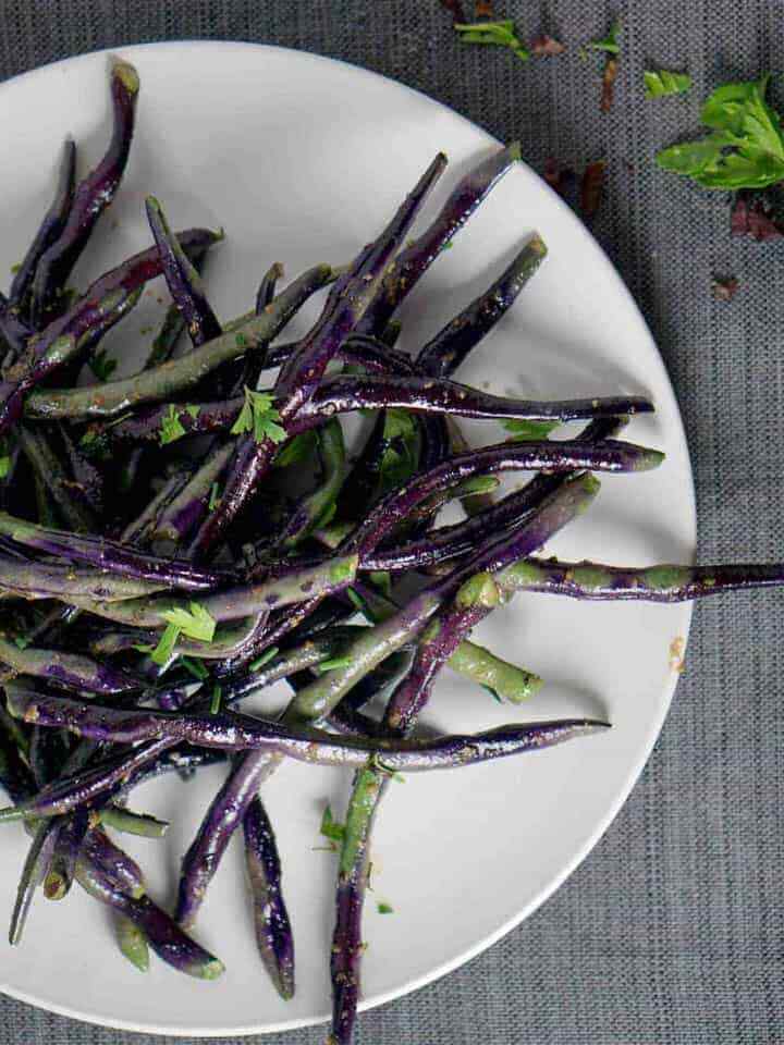 Royal Burgundy Bean Seeds | NON GMO Purple Green Beans Vegetable Seed 2024