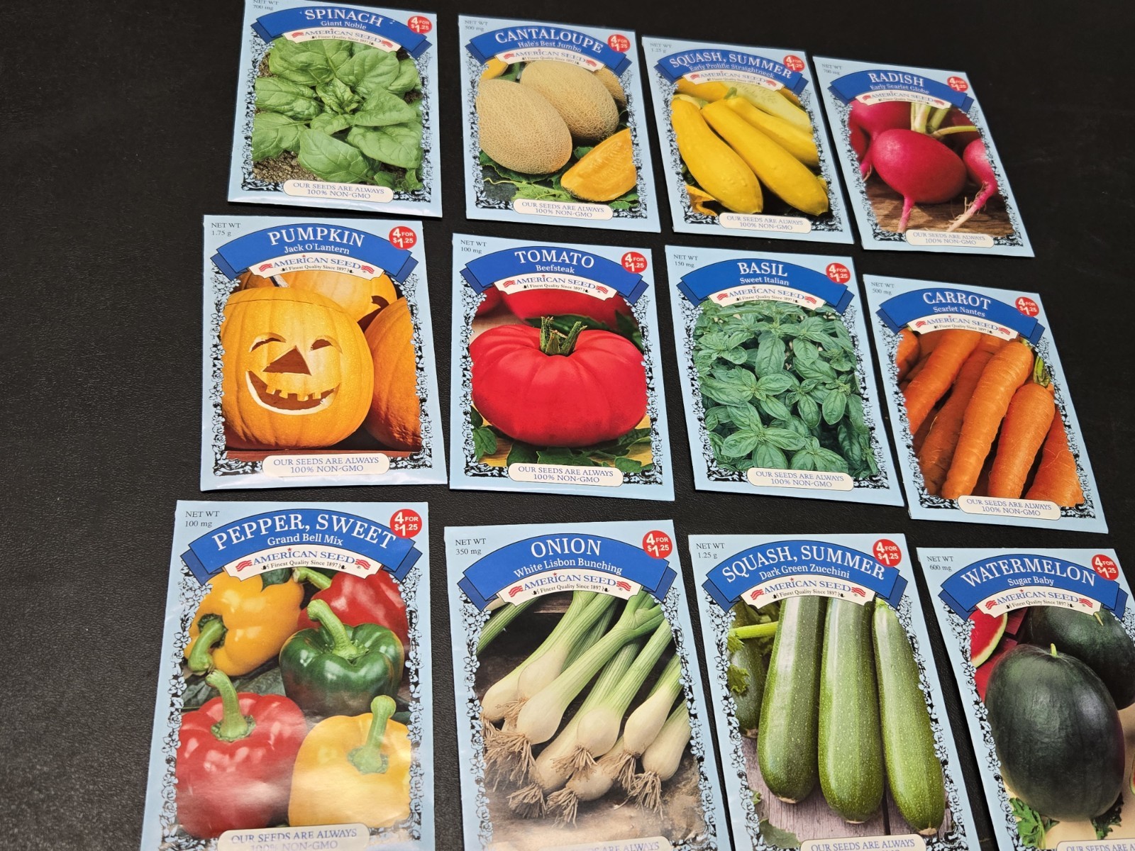 Mixed 12 Packs Vegetables Seeds (4)