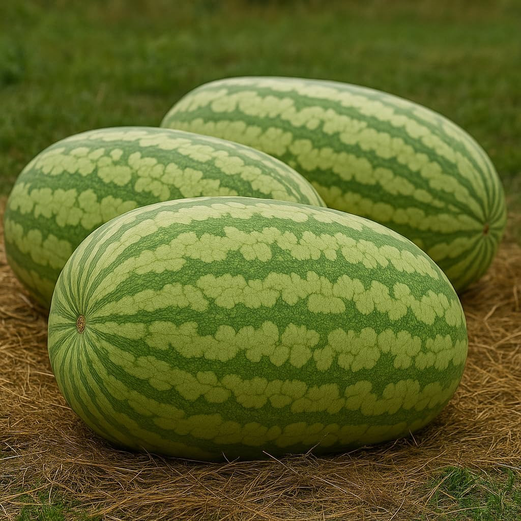 10+ Giant Carolina Cross Watermelon Seeds – Extra-Large Variety for Home Garden