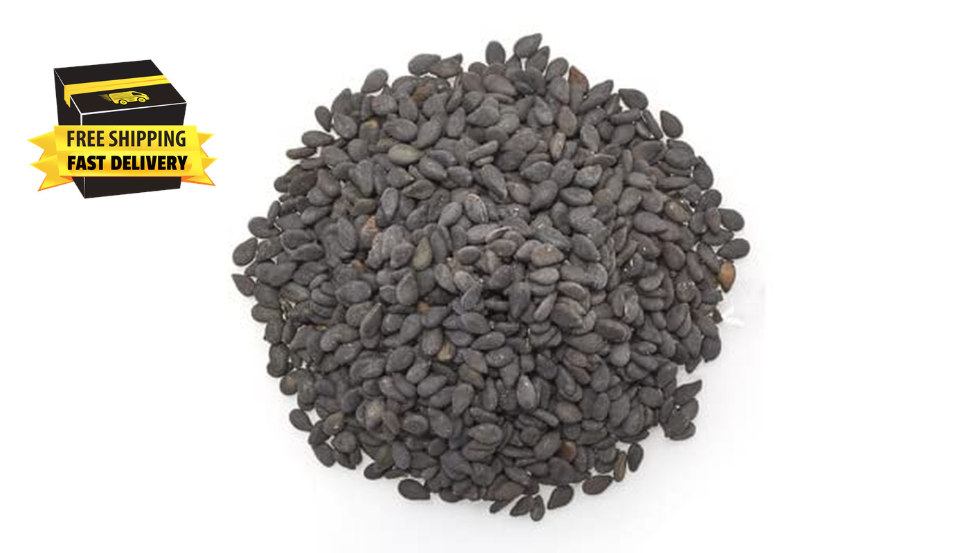 Raw Black Sesame Seeds, 2.2 Lb (35.2 Oz), Gluten-Free, Kosher, Vegan, Natural Bl