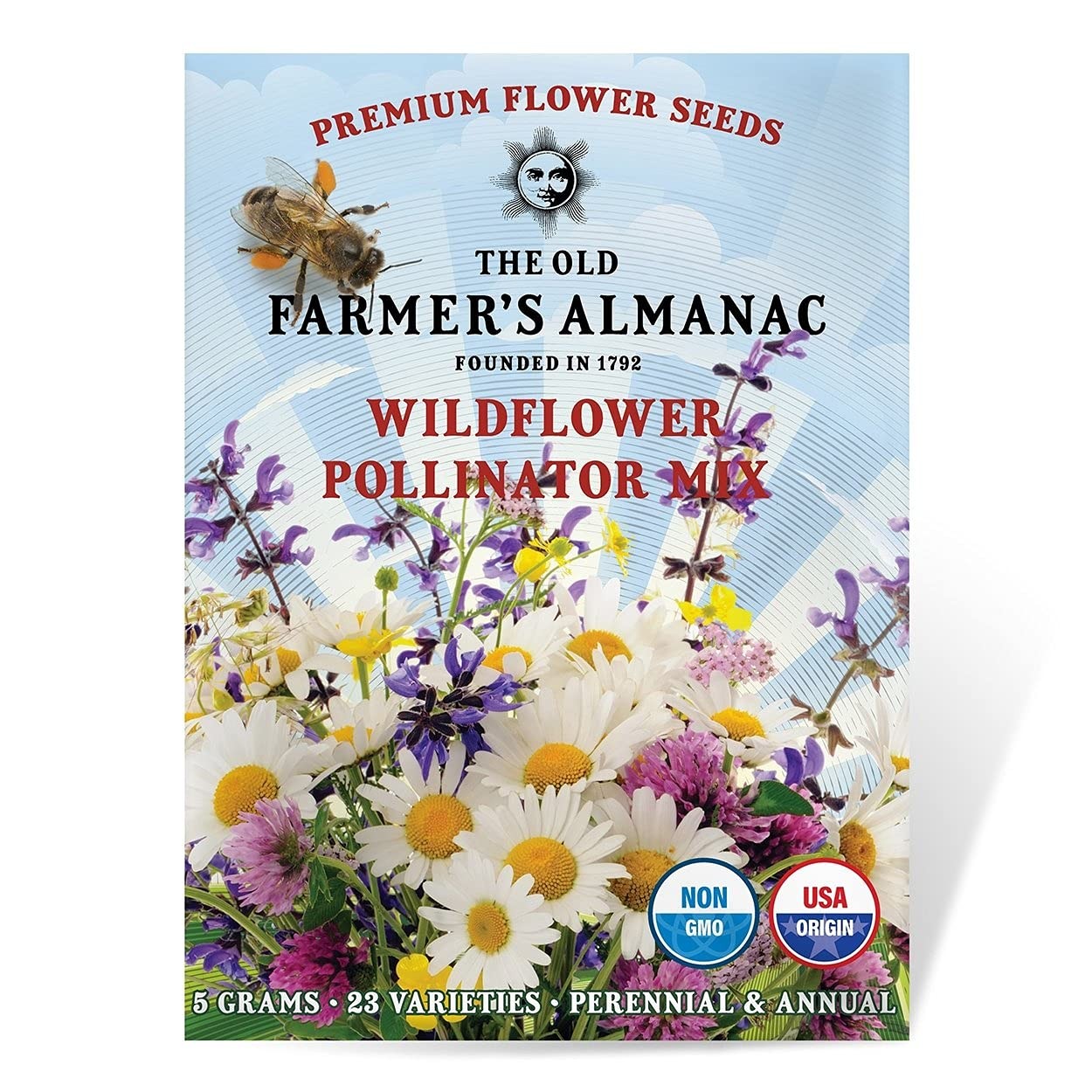 Premium Wildflower Seeds 23 Variety Pollinator Mix NonGMO, Open Pollinated …