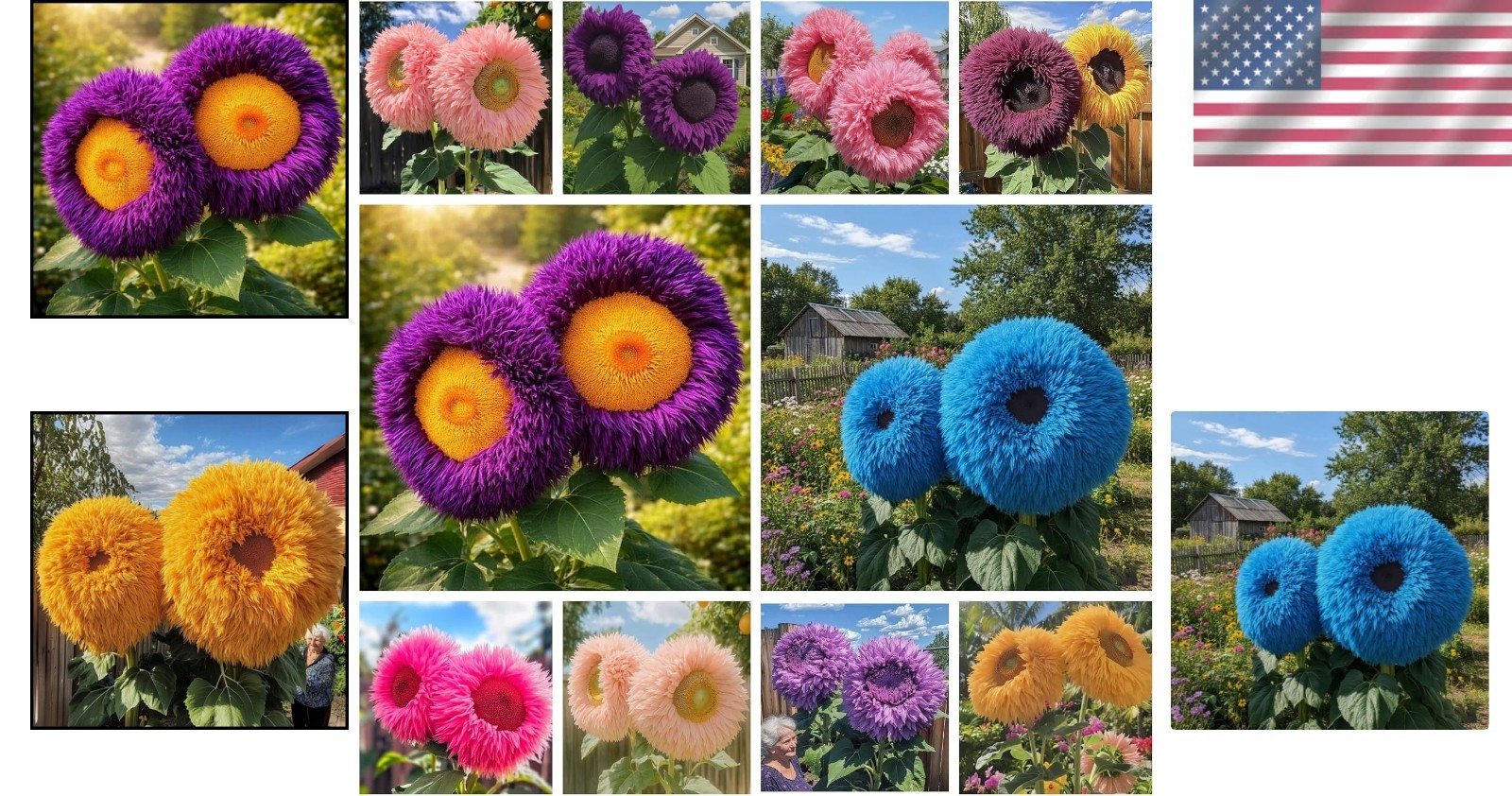 700+ Sunflower Seeds for Planting – Giant Teddy Bear Sunflower Heirloom Non-GMO