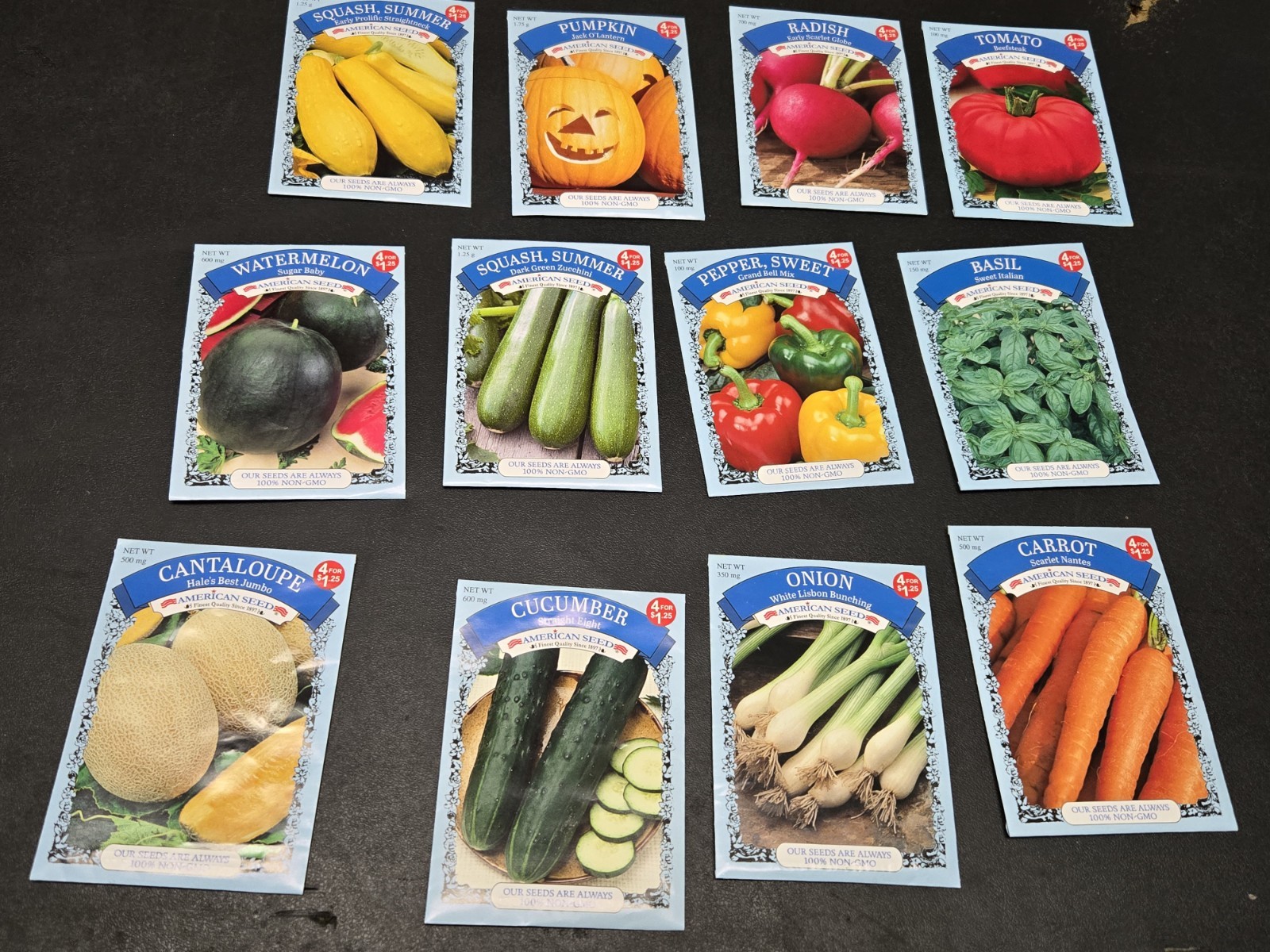 Mixed 12 Packs Vegetables Seeds (3)