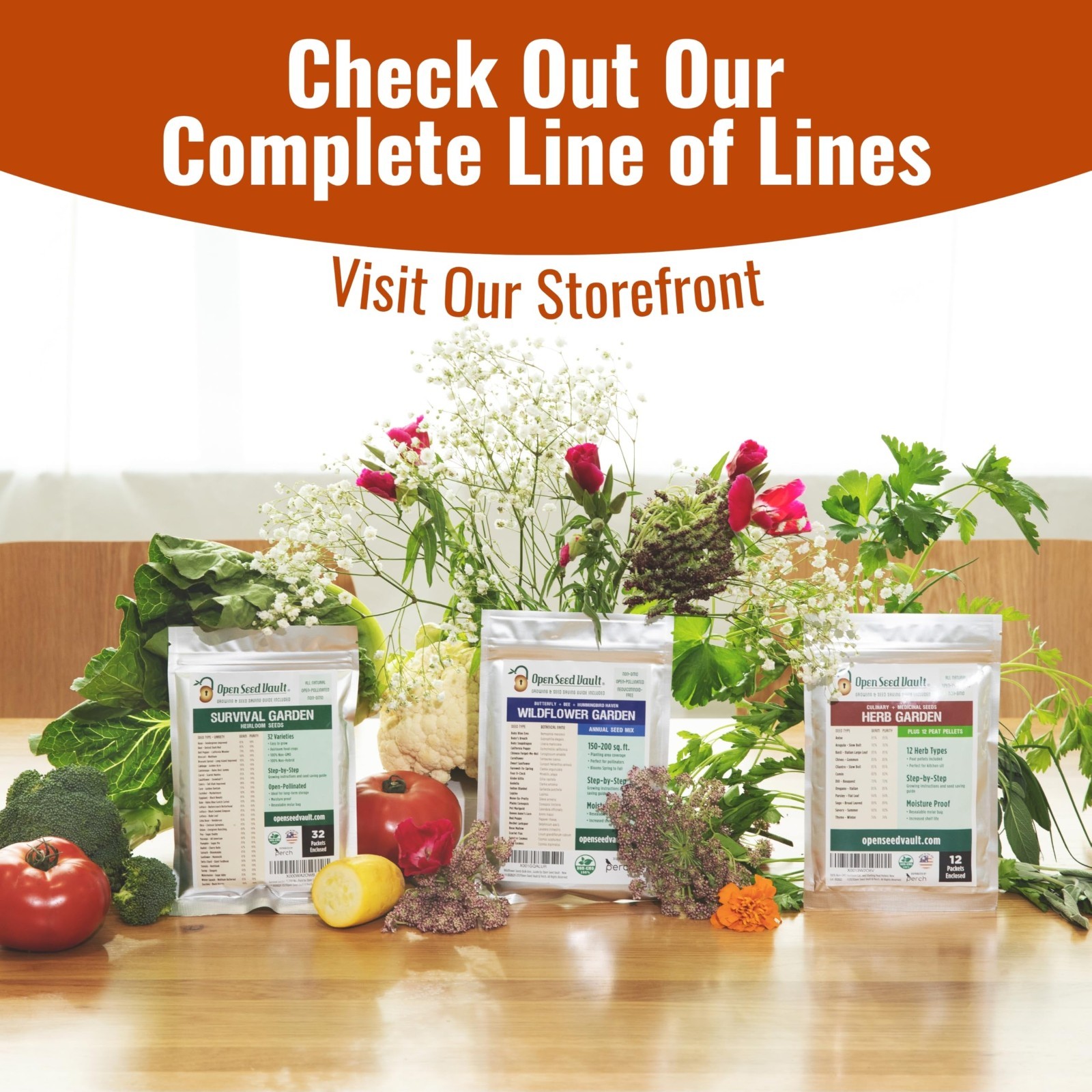 15,000 Heirloom Seeds – 32 Varieties | Non-GMO Survival Seeds for Indoor & Outdo