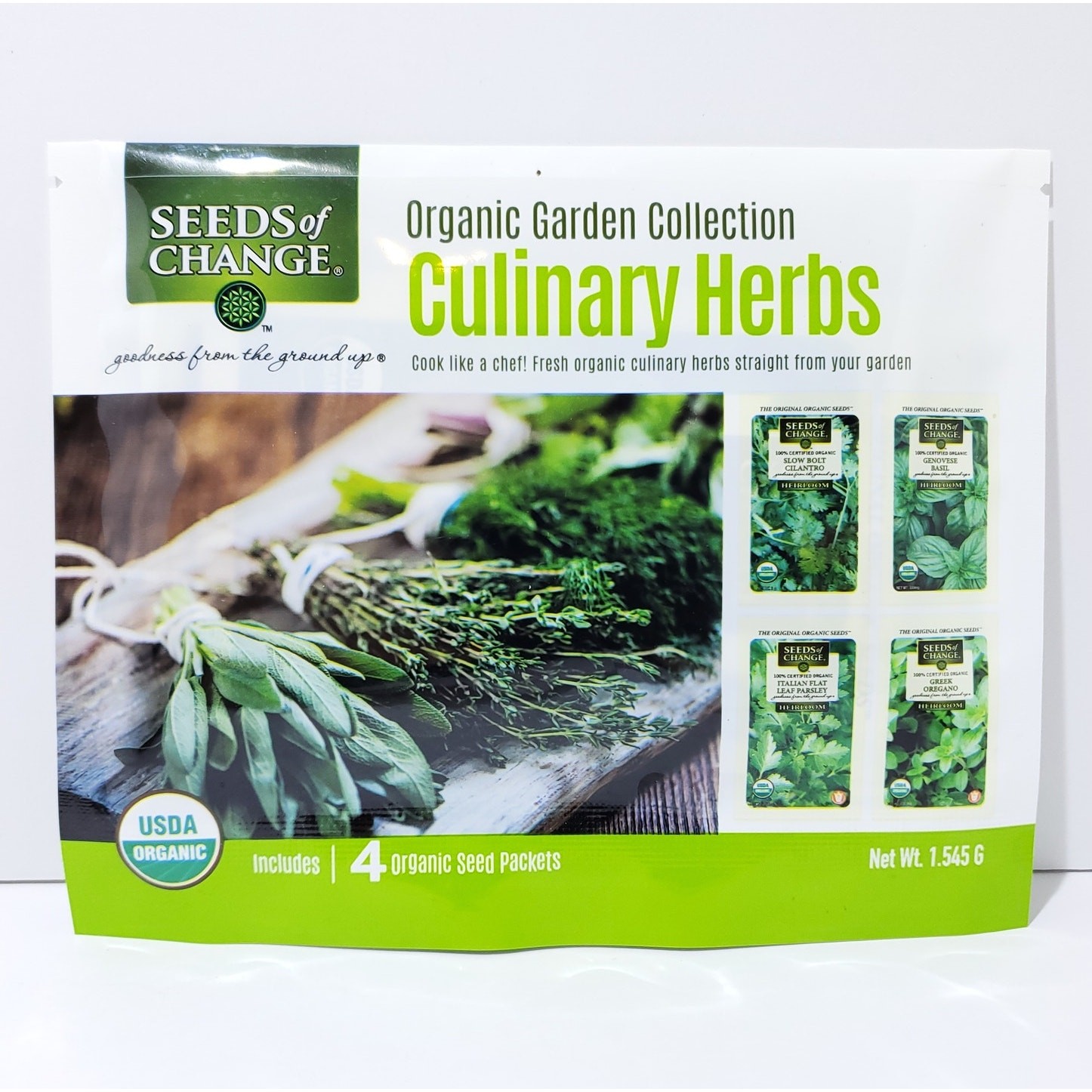 Seeds of Change Organic Seeds Culinary Herb Garden 4pk Basil & More (2025)
