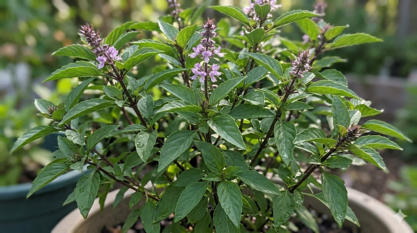 Licorice Basil- SEED SNAIL-Heirloom- Packed with seeds and ready to grow!