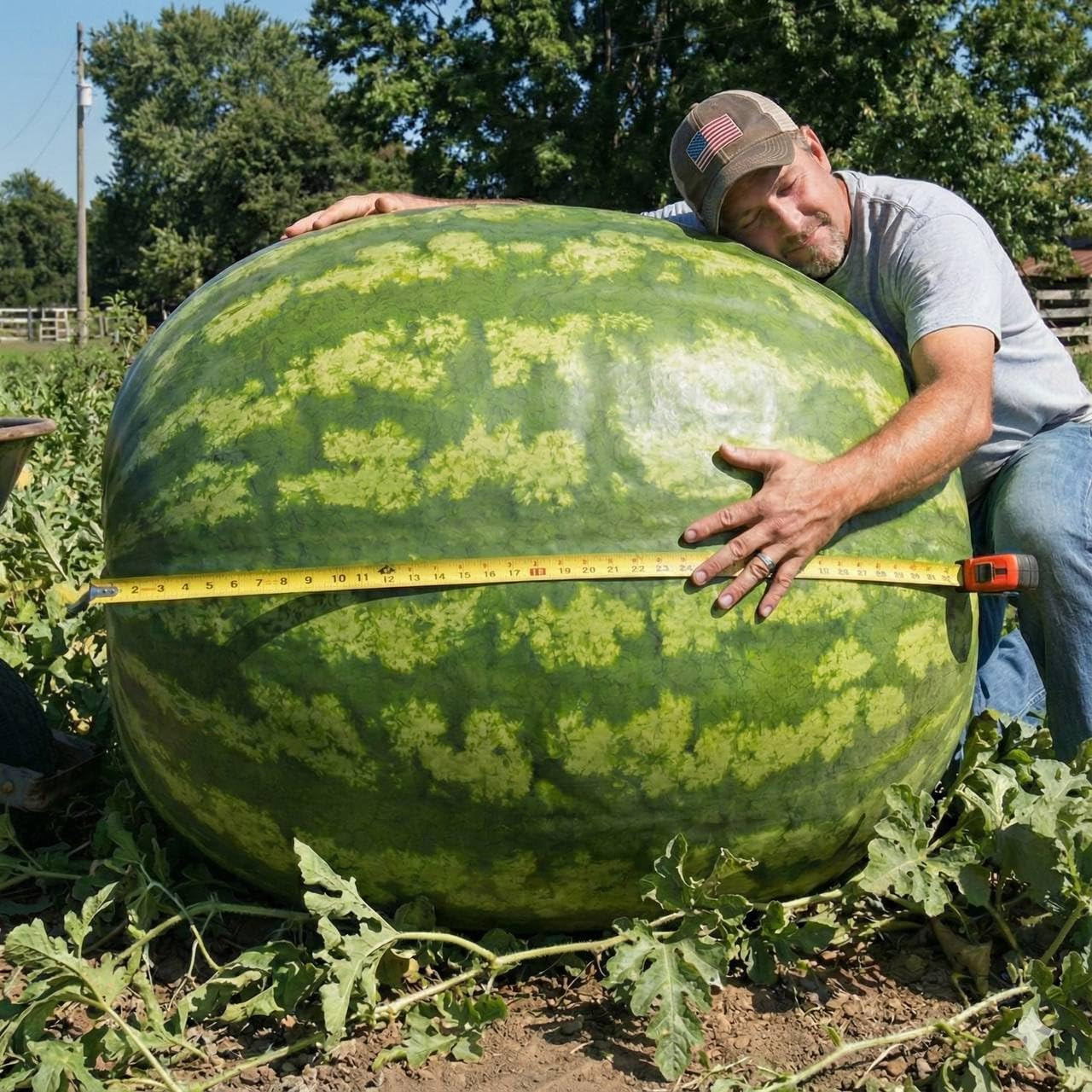 10+ Giant Carolina Cross Watermelon Seeds – Extra-Large Variety for Home Garden