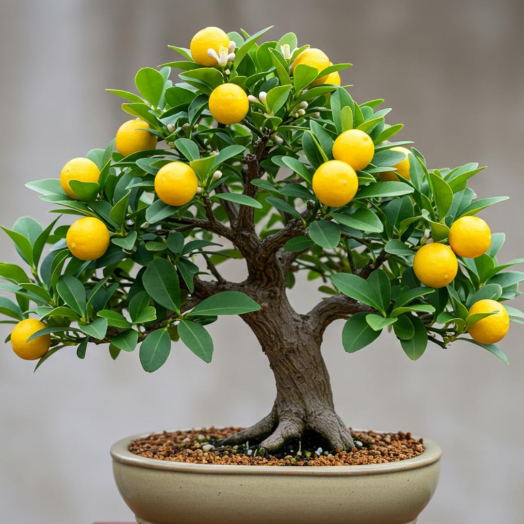Dwarf Lemon Bonsai Tree Seeds, 20 Seeds, Grow a Delicious Fruit Bearing Bonsai T