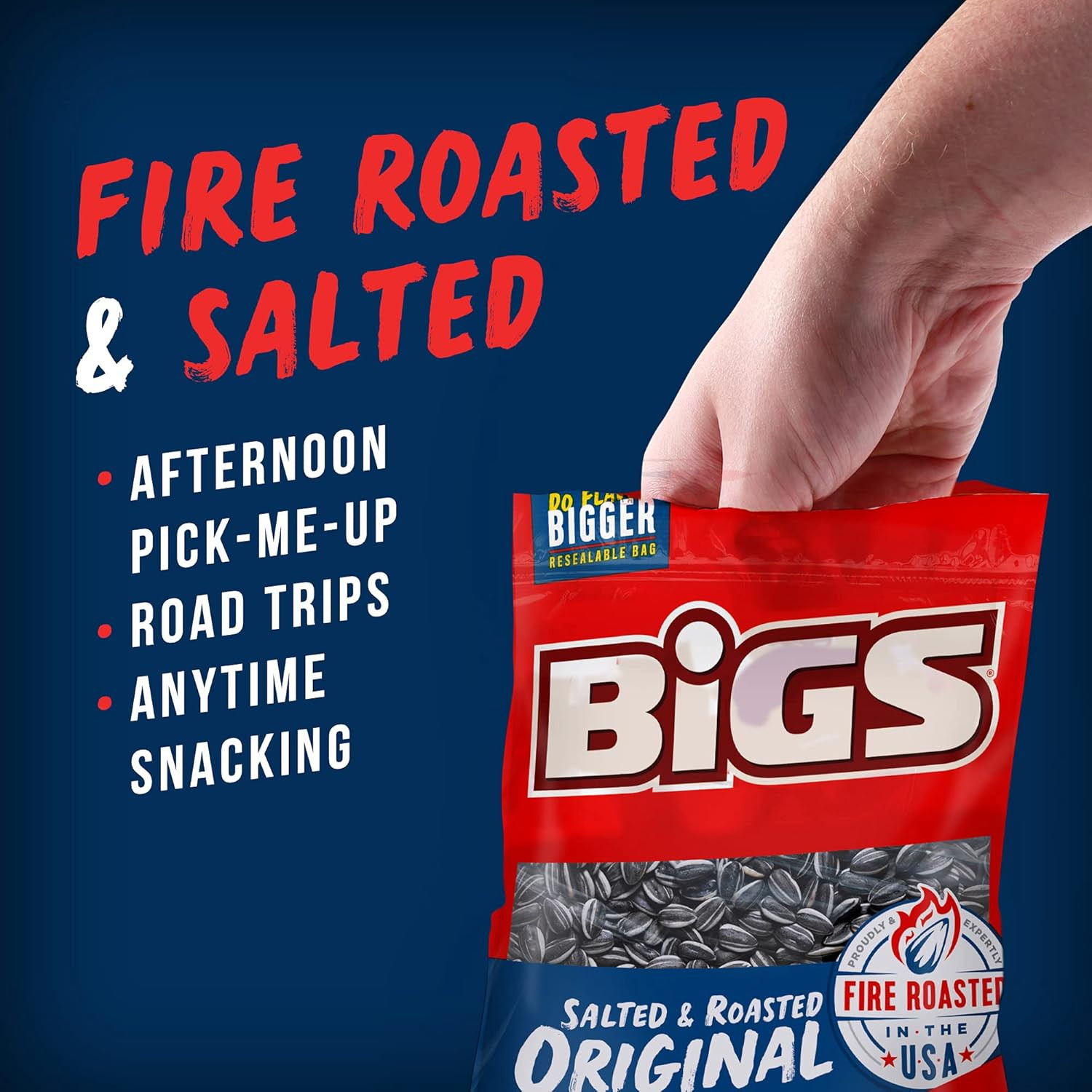New Sunflower Seeds Salted Roasted Original Flavor 5.35 Oz 12 Pack Fast Shipping