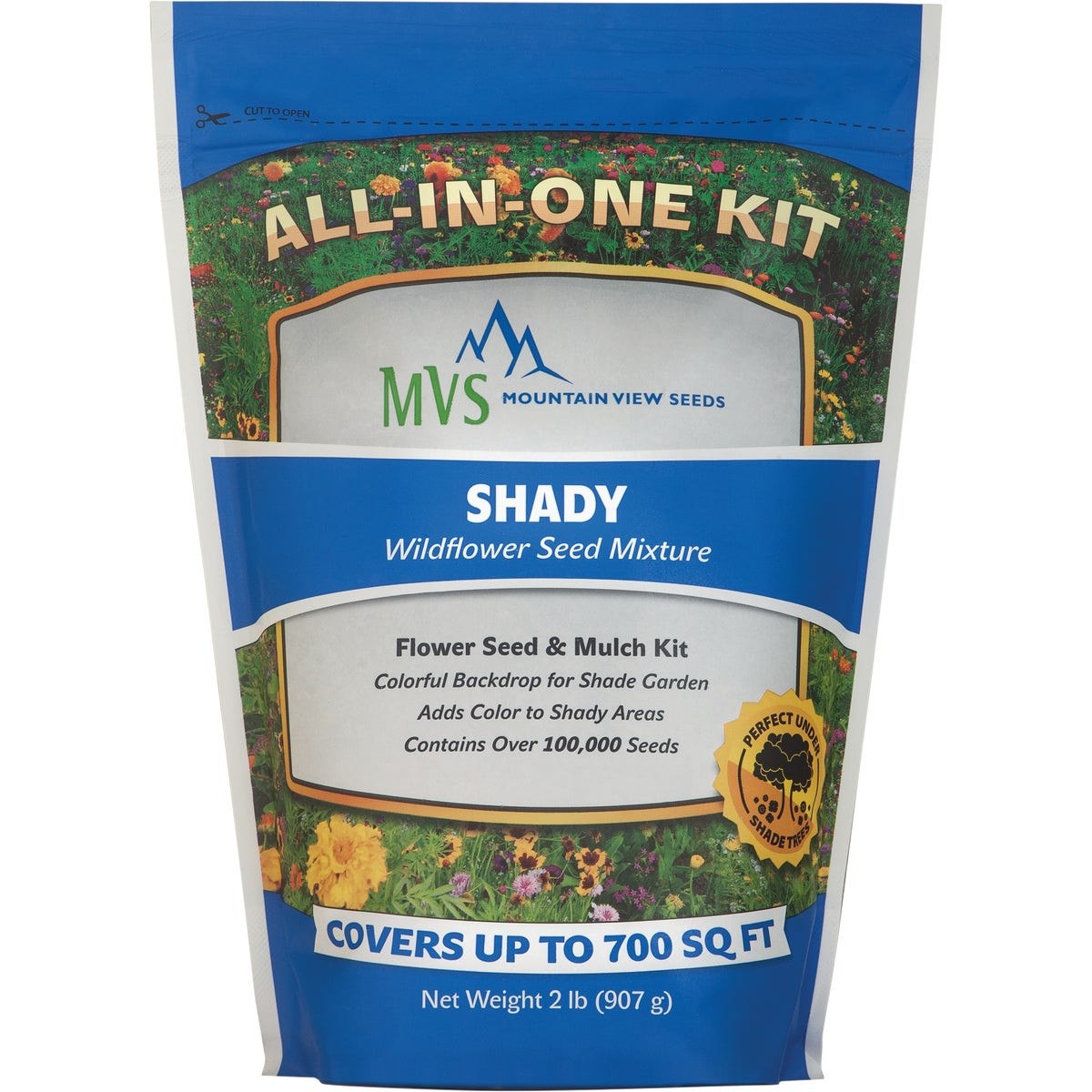 Mountain View Seeds 2 Lb. 700 Sq. Ft. Coverage Shady Wildflower Seed Mix 100571