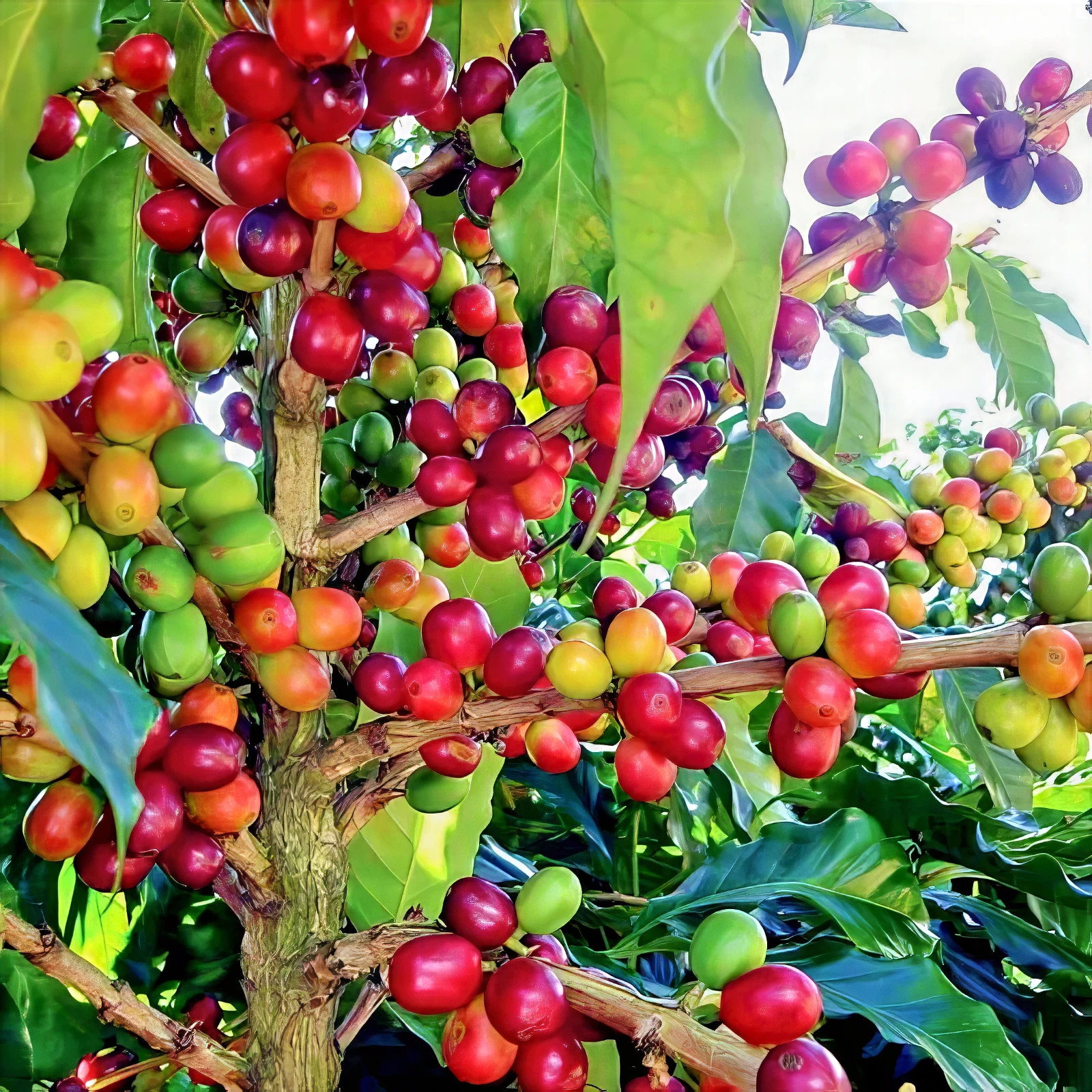 10 Coffea arabica Seeds Tropical EXOTIC Coffee Bean Indoor House Plant Tree RARE