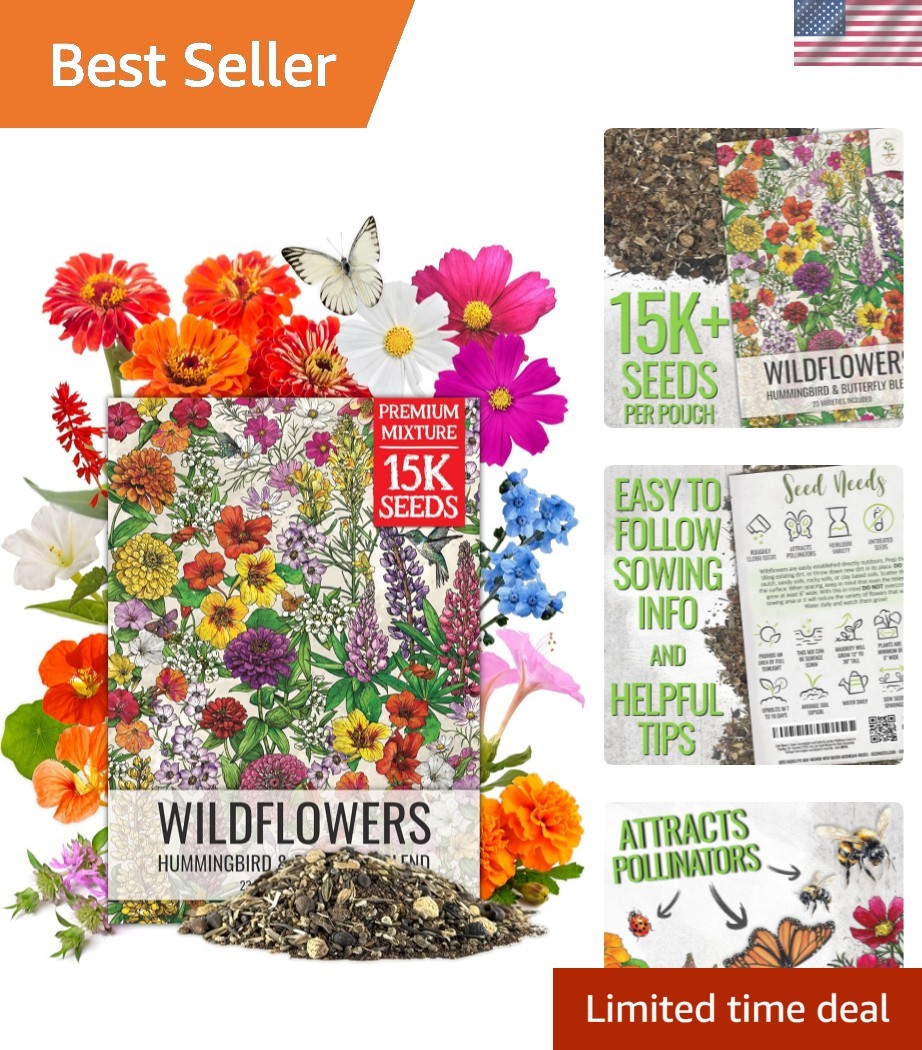 Bulk Resealable Butterfly Seed Mix | 23 Varieties to Enrich Your Garden’s Beauty