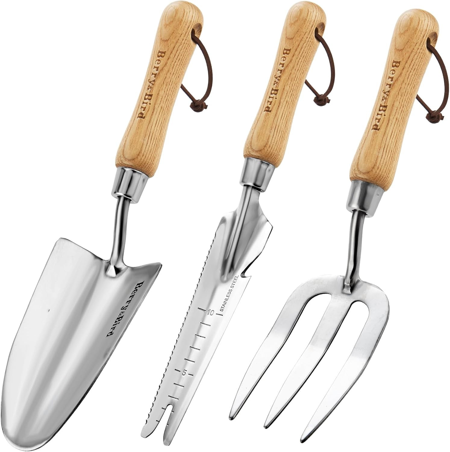 Gardening Hand Tool Set – 3PCS Stainless Steel Garden Tool Kit Multifunctional T