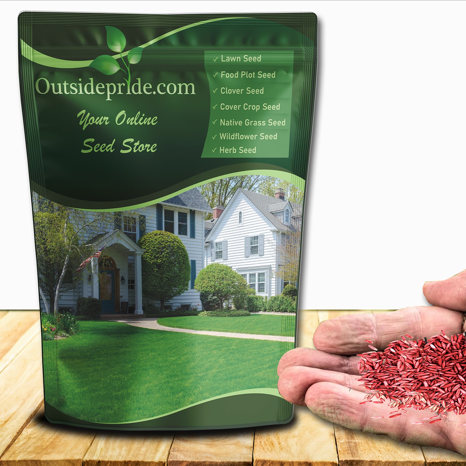 50 LBS – OptiGrowth Coated Fireball & Hattrick Grass Seed – Perennial