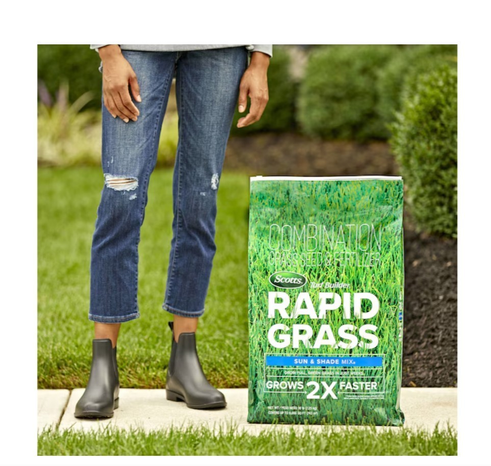 [BIG SALE] Scotts Turf Builder Rapid Grass Sun & Shade Mix 16 lb Grass Seed