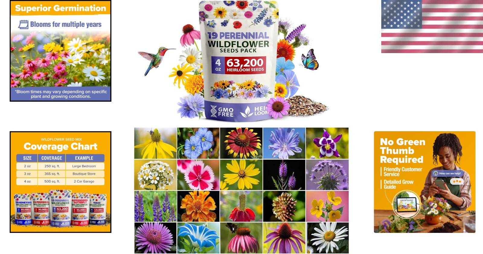 Pollinator Garden Wildflower Seed Mix