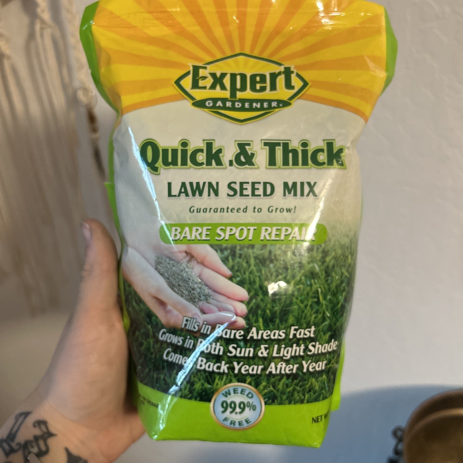 Lawn Seed Mix Quick & Thick Grass Bare Spot Repair Lawn Seed Expert Gardener