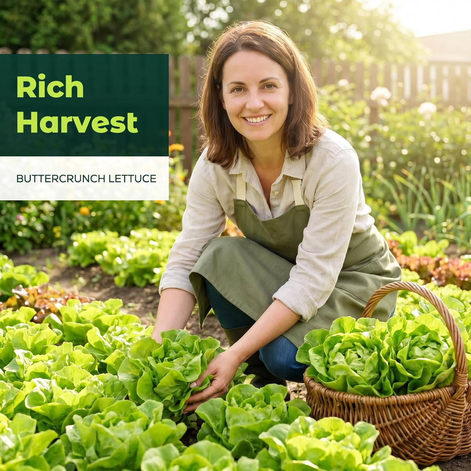 Buttercrunch Lettuce Seeds – 2500 Heirloom Seeds for Planting, Butter Lettuce Se