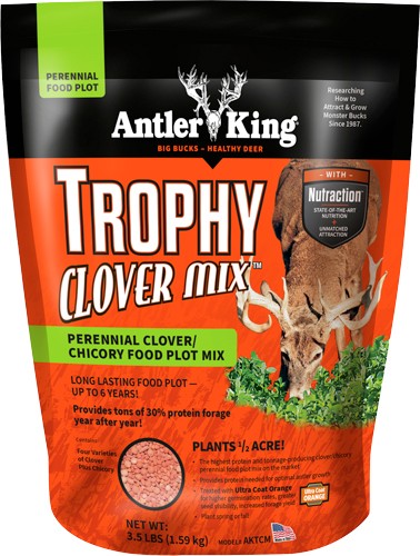 Antler King Trophy Clover Mix 1/2 Acre 3.5 lb Spring Fall Food Plot
