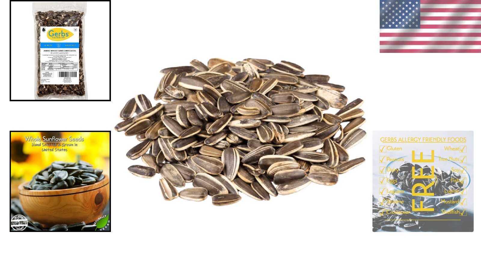 2 LBS Jumbo Unsalted Sunflower Seeds – Resealable Bag for Freshness