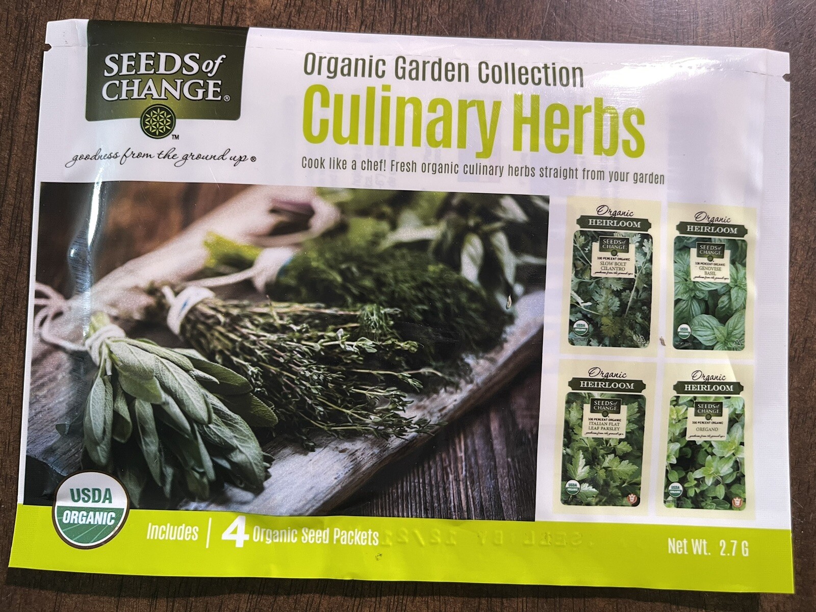 SEEDS OF CHANGE Organic Garden Collection Mediterranean Tomato Culinary Asian 16