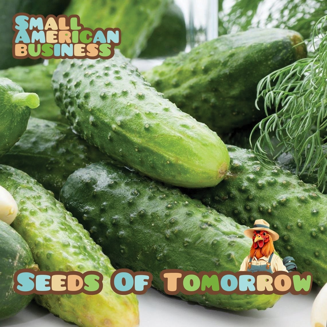 100 Boston Pickling Cucumber Seeds – With Bonus! | Organic Non-GMO Heirloom