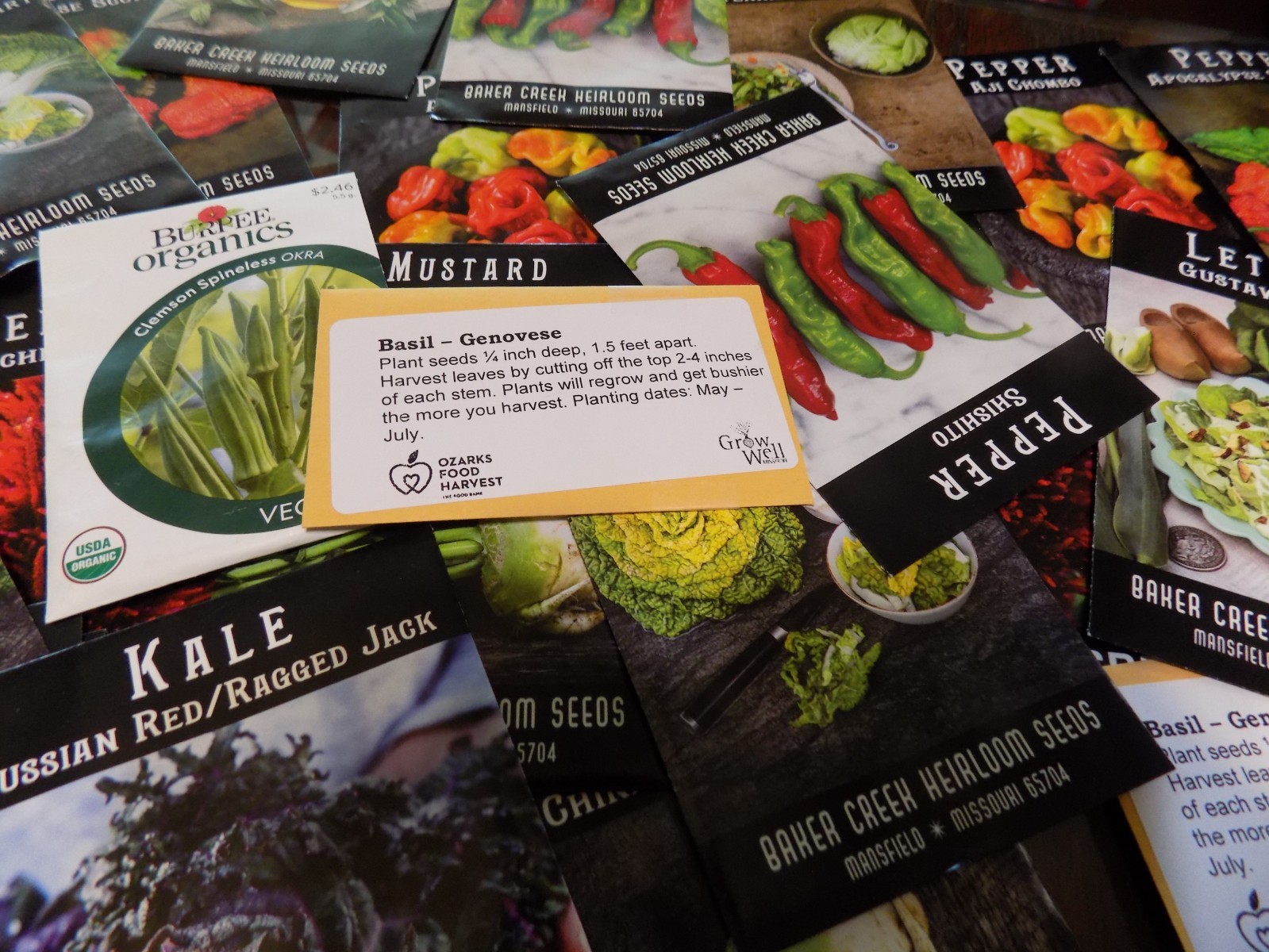 Lot Of 105 Organic Heirloom Vegetable Seed Packets 2025 Garden Baker SURVIVAL