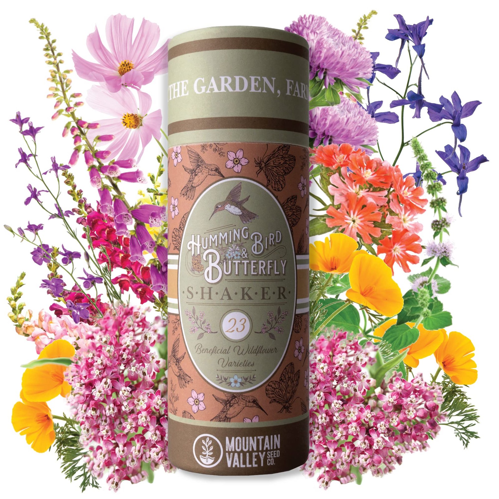 Attract Hummingbirds & Butterflies with 100,000+ Non-GMO Wildflower Seeds